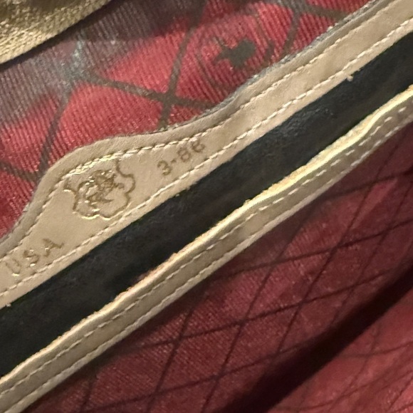 Vintage Tan and Brown Woven Shoulder Bag with Leather Trim - Picture 7 of 8